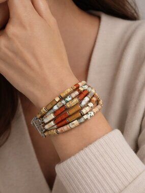 Boho Stone Beaded Bracelet